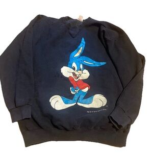 Vintage 1993 Tiny Toons Buster Bunny Cartoon TV Looney Tunes Shirt Size LG Rare
